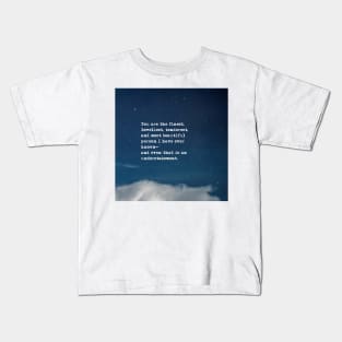 Finest, loveliest, tenderest and most beautiful - Fitzgerald in the night sky Kids T-Shirt